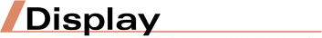 Display Unit